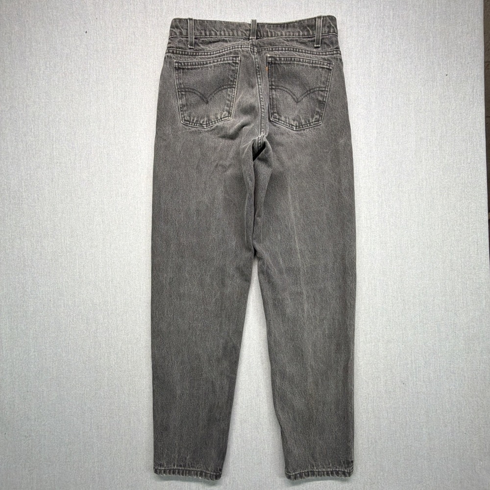 VTG Levi's Orange Tab Jeans Men 30x30 Black Straight Leg Regular Fit